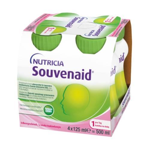 SOUVENAID smak truskawkowy, 4x125ml