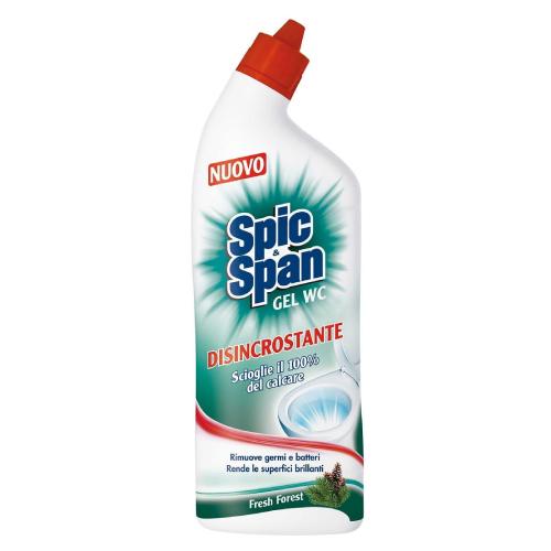 Miniaturka artykułu - SPIC & SPAN Disincrostante Okamieniający żel do WC Leśna świeżość, 750ml