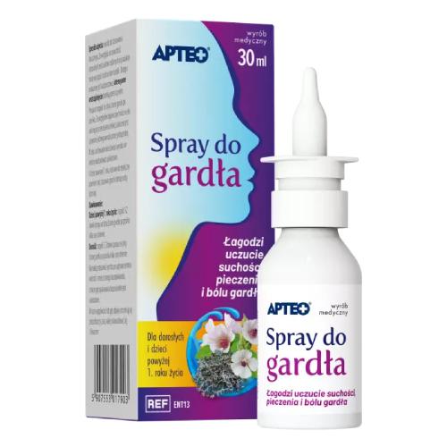 Miniaturka artykułu - Spray do gardła APTEO, 30ml