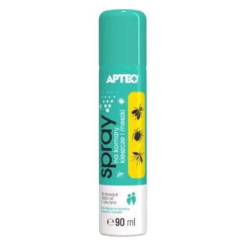 Miniaturka artykułu - Apteo Vaco Spray na komary kleszcze i meszki, 90 ml