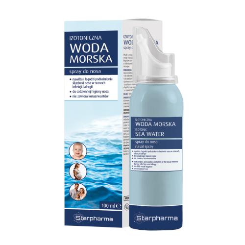 Miniaturka artykułu - Izotoniczna woda morska Spray do nosa, 100 ml