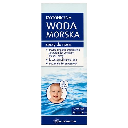 Miniaturka artykułu - Starpharma Izotoniczna woda morska Spray do nosa, 30 ml