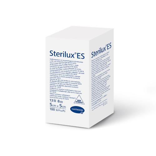 Miniaturka artykułu - STERILUX ES Kompresy gazowe niejałowe 13-nitkowe, 8-warstwowe, 5x5 cm, 100 sztuk