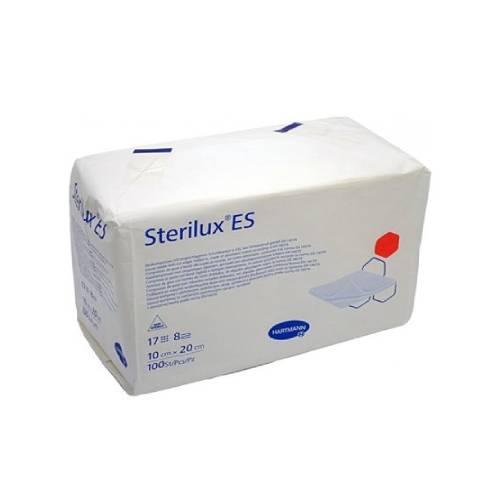 Miniaturka artykułu - STERILUX ES Kompresy gazowe niejałowe 8-warstwowe 17-nitkowe 10x20cm, 100 sztuk
