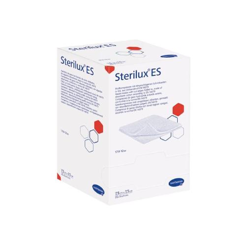 Miniaturka artykułu - STERILUX Kompresy gazowe jałowe 12-warstwowe 17-nitkowe 7,5x7,5cm, 25 sztuk	