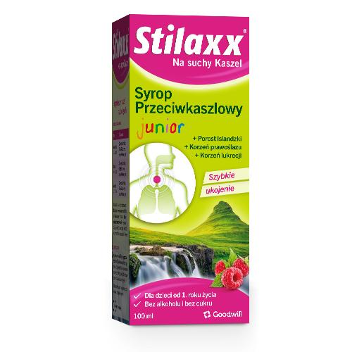 Miniaturka artykułu - Stilaxx Syrop przeciwkaszlowy dla dzieci na suchy kaszel, 100 ml