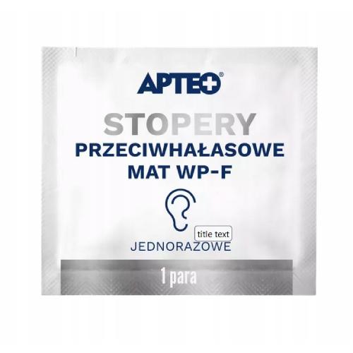 Miniaturka artykułu - APTEO CARE Stopery przeciwhałasowe Mat Wp-F, 1 para
