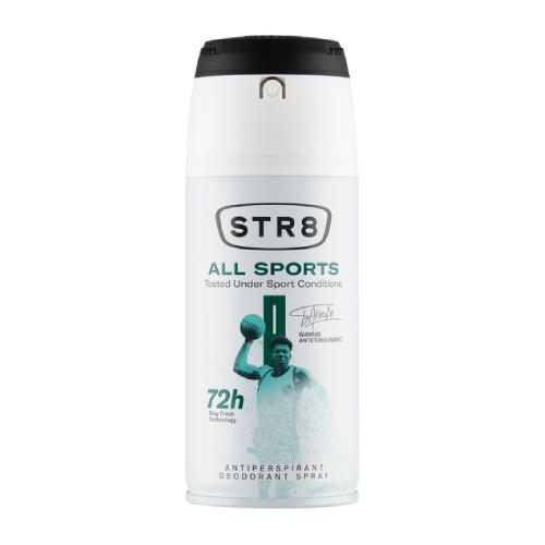 Miniaturka artykułu - STR8 ALL SPORTS Antyperspiracyjny dezodorant w sprayu dla mężczyzn, 150 ml