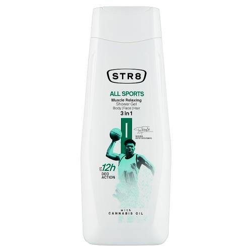 Miniaturka artykułu - STR8 All Sports Relaksujący żel pod prysznic 3w1, 400ml