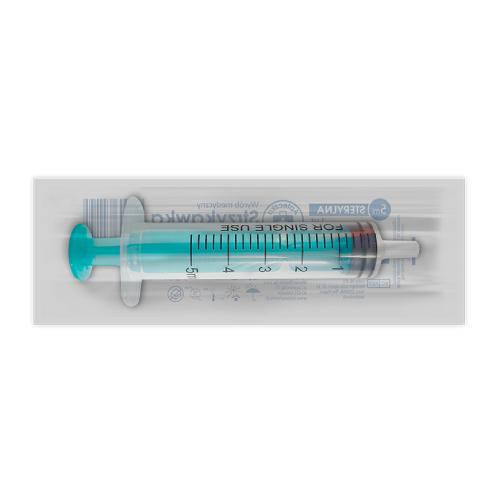 Miniaturka artykułu - Apteczka ABC Strzykawka 3-częściowa bezlateksowa 5ml, 1szt.