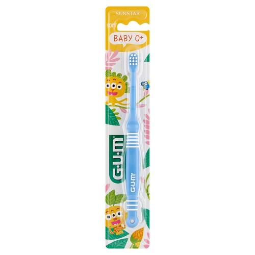 Sunstar Gum Baby 0+ miękka szczoteczka do zęb&oacute;w dla dzieci niebieska, 1 szt.