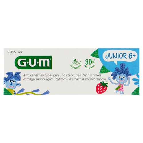 Miniaturka artykułu - Sunstar GUM Junior Monster 6+ Pasta do zęb&oacute;w, 50 ml