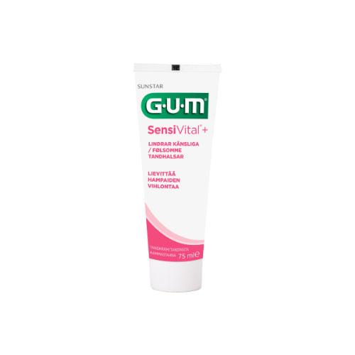 Miniaturka artykułu - Sunstar GUM SensiVital+ Pasta do zęb&oacute;w nadwrażliwych, 75 ml