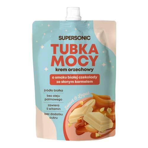 Miniaturka artykułu - Supersonic Tubka Mocy Krem orzechowy o smaku białej czekolady z karmelem, 50 g