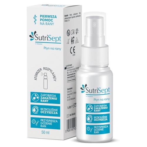 Miniaturka artykułu - SutriSept płyn na rany - 50 ml