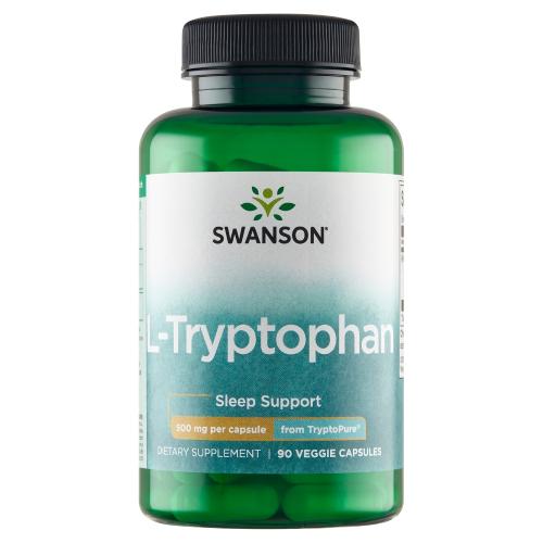 Miniaturka artykułu - SWANSON AjiPure L-Tryptofan 500mg - 90 kaps.