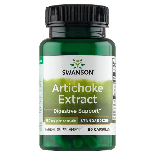 Miniaturka artykułu - SWANSON Artichoke Karczoch 250mg - 60 kapsułek