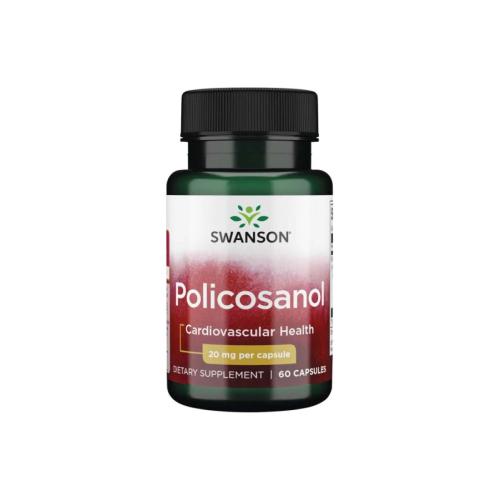 Miniaturka artykułu - SWANSON BioCosanol Polikosanol 20mg - 60 kapsułek