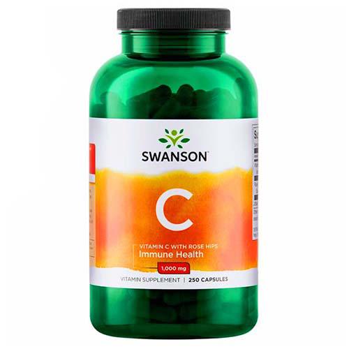 Miniaturka artykułu - SWANSON Buffered C with bioflavonoids Buforowana witamina C 1000mg z bioflawonoidami - 250 tabletek 