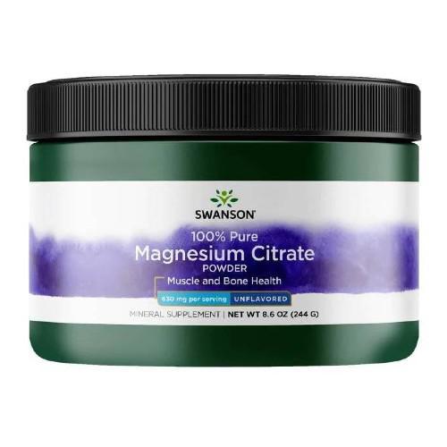 Miniaturka artykułu - SWANSON Cytrynian Magnezu 100% 244g