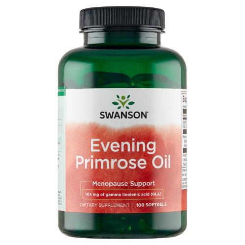Miniaturka artykułu - SWANSON Evening Primrose Oil Olej z wiesiołka 1300mg - 100kaps.