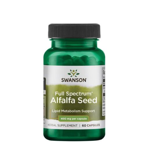 Miniaturka artykułu - SWANSON FS Alfalfa 400mg, 60 kapsułek