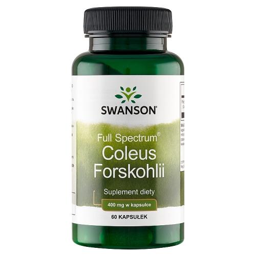 Miniaturka artykułu - SWANSON FS Coleus Forskohlii Pokrzywa indyjska 400mg, 60 kapsułek