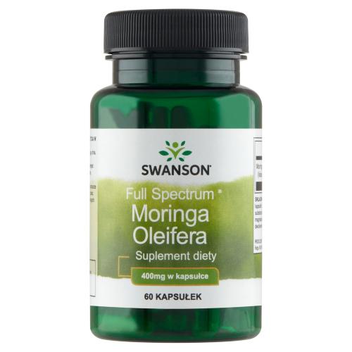 Miniaturka artykułu - SWANSON FS Moringa Oleifera 400mg, 60 kapsułek