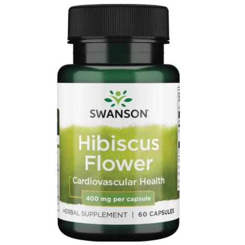 Miniaturka artykułu - SWANSON Full Spectrum Hibiscus Flower 400mg - 60kaps