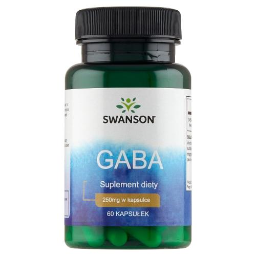 Miniaturka artykułu - SWANSON GABA 250mg - 60 kapsułek 