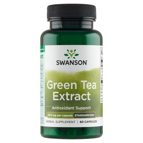 Miniaturka artykułu - SWANSON Green Tea Extract 500mg, 60 kapsułek