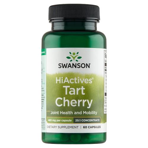Miniaturka artykułu - SWANSON HiActives Tart Cherry 465mg, 60 kapsułek