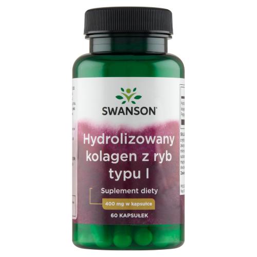 Miniaturka artykułu - SWANSON Hydrolizowany kolagen z ryb typu I - 60 kapsułek