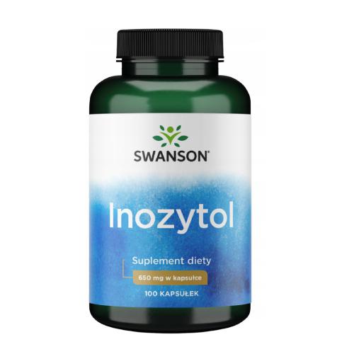 Miniaturka artykułu - SWANSON Inozytol 650mg, 100 kapsułek