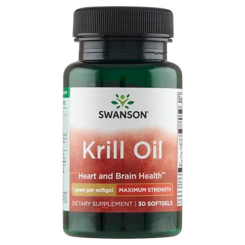 Miniaturka artykułu - SWANSON Krill Oil Maksymalna moc 1000mg - 30kaps