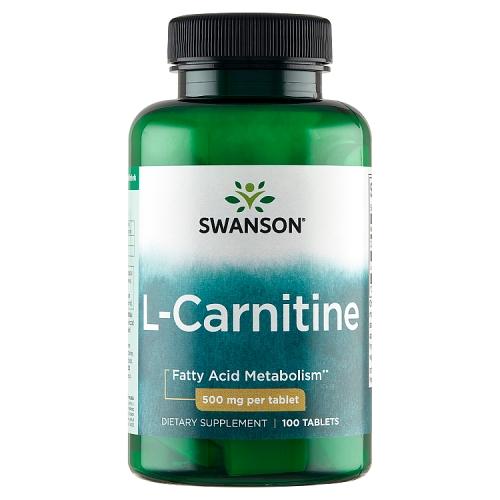 Miniaturka artykułu - SWANSON L-Karnityna 500mg, 100 tabletek