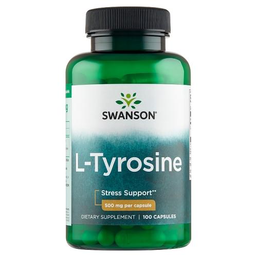 Miniaturka artykułu - SWANSON L-Tyrozyna 500mg - 100 kapsułek 