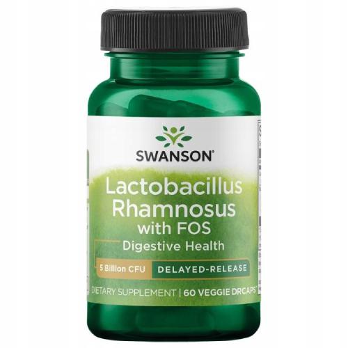 Miniaturka artykułu - SWANSON Lactobacillus Rhamnosus z FOS - 60 kapsułek