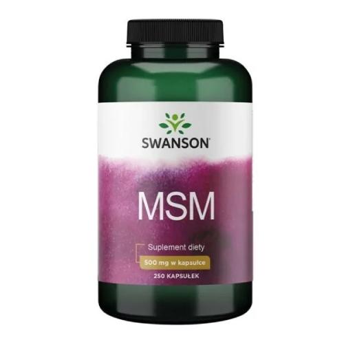 Zdjęcie produktu - SWANSON MSM 500mg, 250 kapsułek
