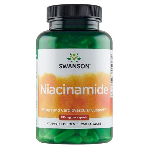 Miniaturka artykułu - Swanson Niacyna 250 mg, 250 kaps.