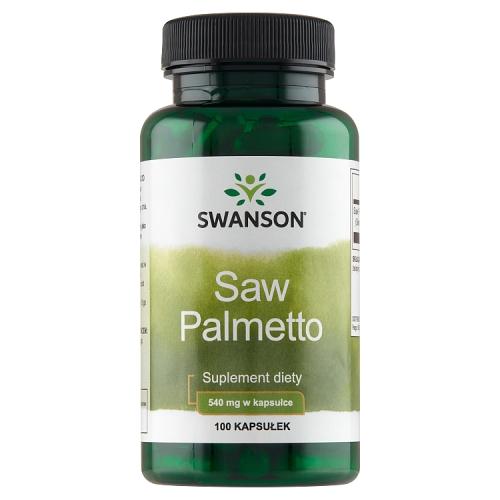 Miniaturka artykułu - SWANSON Saw Palmetto 540mg, 100 kapsułek 