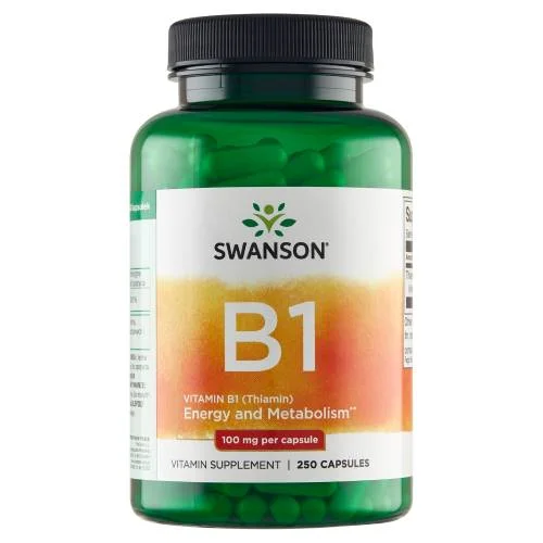 Miniaturka artykułu - SWANSON Witamina B-1 100mg - 250 kaps.