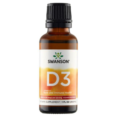 Miniaturka artykułu - SWANSON Witamina D3 w płynie 400UI, 29,6 ml