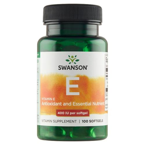 Zdjęcie produktu - SWANSON Witamina E naturalna 400IU - 100 kaps.
