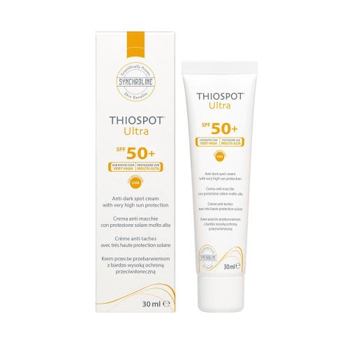 Miniaturka artykułu - SYNCHROLINE Thiospot Ultra SPF 50+ Krem rozjaśniający na dzień z filtrem UV, 30 ml