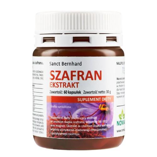 Szafran ekstrakt, 60 kaps. 