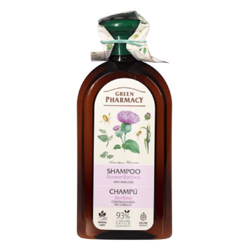Miniaturka artykułu - GREEN PHARMACY Szampon do każdego rodzaju włos&oacute;w Łopian większy, 350 ml