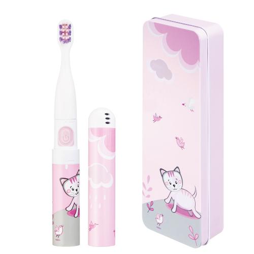 Miniaturka artykułu - VITAMMY SMILE Szczoteczka soniczna dla dzieci 3+ kotek, 1 szt.