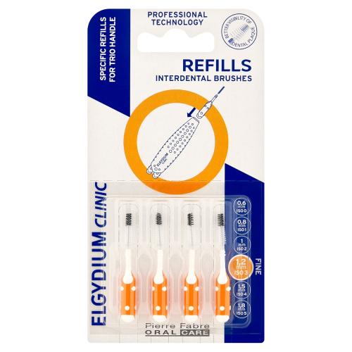 Miniaturka artykułu - Elgydium Clinic Refills Wkłady do szczoteczki międzyzębowej 1,2 mm, 4 szt.