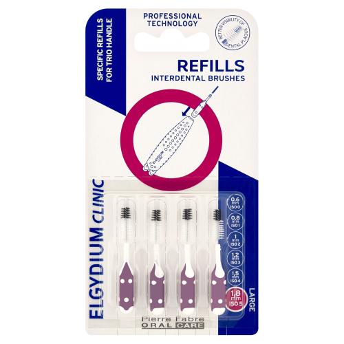 Miniaturka artykułu - Elgydium Clinic Refills Wkłady do szczoteczki międzyzębowej 1,8 mm, 4 szt.